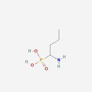 molecular formula C4H12NO3P B087071 (1-aminobutyl)phosphonic acid CAS No. 13138-36-8