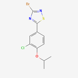 3-Bromo-5-{3-chloro-4-[(1-methylethyl)oxy]phenyl}-1,2,4-thiadiazole