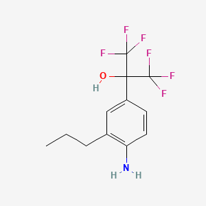 2-(4-Amino-3-propyl-phenyl)-1,1,1,3,3,3-hexafluoro-propan-2-ol