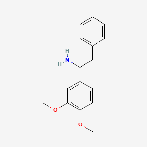 molecular formula C16H19NO2 B8707149 alpha-(3,4-Dimethoxyphenyl)benzeneethanamine 