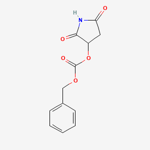 [2,5-Bis(oxidanylidene)pyrrolidin-3-yl] (phenylmethyl) carbonate