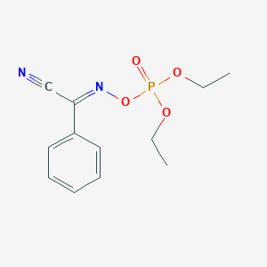 molecular formula C12H15N2O4P B087072 [(E)-[cyano(phenyl)methylidene]amino] diethyl phosphate CAS No. 14816-17-2