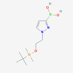 (1-(2-((tert-Butyldimethylsilyl)oxy)ethyl)-1H-pyrazol-3-yl)boronic acid