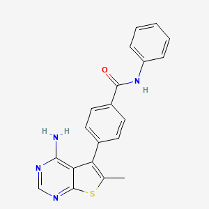 4-(4-Amino-6-methylthieno[2,3-d]pyrimidin-5-yl)-n-phenylbenzamide
