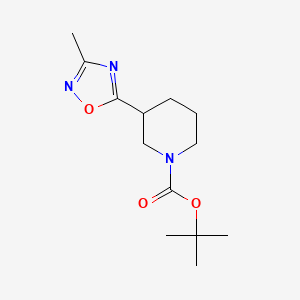 Tert-butyl 3-(3-methyl-1,2,4-oxadiazol-5-yl)piperidine-1-carboxylate