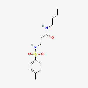 molecular formula C14H22N2O3S B8707254 N-butyl-3-(toluene-4-sulfonylamino)-propionamide 