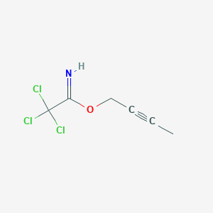 molecular formula C6H6Cl3NO B8707255 But-2-yn-1-yl 2,2,2-trichloroethanimidate CAS No. 59402-95-8