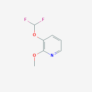 molecular formula C7H7F2NO2 B8707278 3-(Difluoromethoxy)-2-methoxypyridine 
