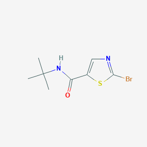 molecular formula C8H11BrN2OS B8707282 2-Bromo-N-tert-butyl-1,3-thiazole-5-carboxamide CAS No. 62435-94-3