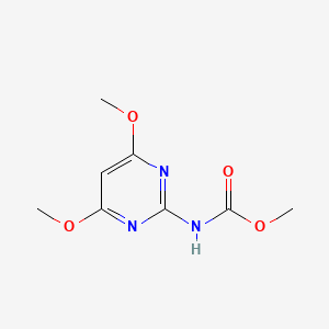 molecular formula C8H11N3O4 B8707289 Methyl (4,6-dimethoxypyrimidin-2-yl)carbamate CAS No. 87473-90-3