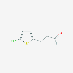 molecular formula C7H7ClOS B8707335 3-(5-Chloro-thiophen-2-yl)-propionaldehyde 