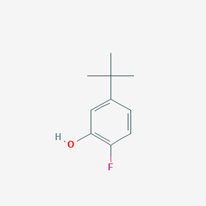 molecular formula C10H13FO B8707361 Phenol, 5-(1,1-dimethylethyl)-2-fluoro- CAS No. 68997-57-9