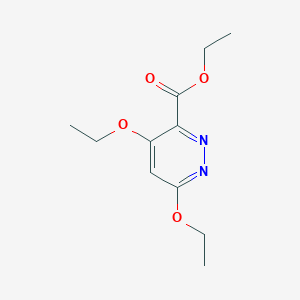 molecular formula C11H16N2O4 B8707366 Ethyl 4,6-diethoxypyridazine-3-carboxylate CAS No. 679405-89-1