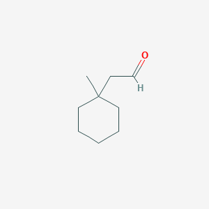 molecular formula C9H16O B8707419 2-(1-methylcyclohexyl)acetaldehyde 