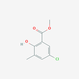molecular formula C9H9ClO3 B8707430 Methyl 5-chloro-2-hydroxy-3-methylbenzoate CAS No. 40912-74-1