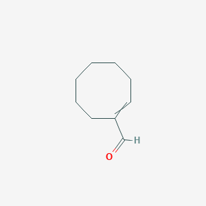 molecular formula C9H14O B8707469 Cyclooct-1-ene-1-carbaldehyde CAS No. 62097-74-9