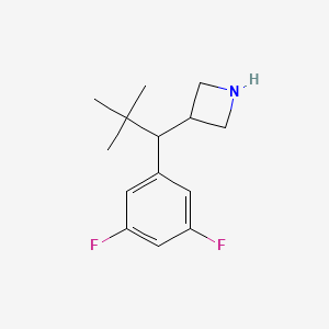 3-[1-(3,5-Difluorophenyl)-2,2-dimethylpropyl]azetidine