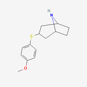3-[(4-Methoxyphenyl)sulfanyl]-8-azabicyclo[3.2.1]octane