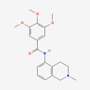 Benzamide, N-(1,2,3,4-tetrahydro-2-methylisoquinolin-5-yl)-3,4,5-trimethoxy-