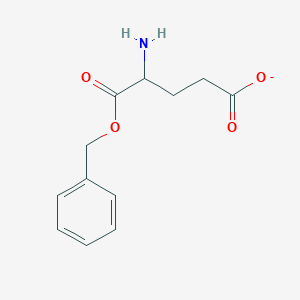 molecular formula C12H14NO4- B8707557 4-Amino-5-oxo-5-phenylmethoxypentanoate 