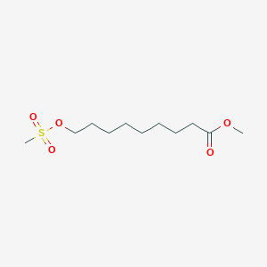 molecular formula C11H22O5S B8707563 Methyl 9-[(methanesulfonyl)oxy]nonanoate CAS No. 117407-87-1