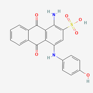 2-Anthracenesulfonic acid, 1-amino-9,10-dihydro-4-[(4-hydroxyphenyl)amino]-9,10-dioxo-