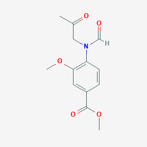 Methyl 4-[formyl-(2-oxopropyl)amino]-3-methoxybenzoate