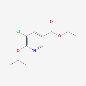 molecular formula C12H16ClNO3 B8707698 Isopropyl 5-chloro-6-isopropoxynicotinate 
