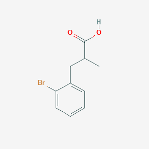 molecular formula C10H11BrO2 B8707702 3-(2-Bromophenyl)-2-methylpropanoic acid 