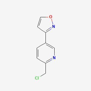 2-(Chloromethyl)-5-(1,2-oxazol-3-yl)pyridine