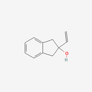 molecular formula C11H12O B8707738 2-Ethenyl-2,3-dihydro-1H-inden-2-ol CAS No. 155996-08-0
