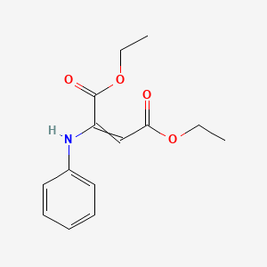 molecular formula C14H17NO4 B8707747 diethyl (Z)-2-anilinobut-2-enedioate CAS No. 33511-74-9