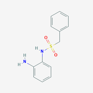 molecular formula C13H14N2O2S B8707812 N-(2-Aminophenyl)-1-phenylmethanesulfonamide 