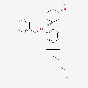 Cyclohexanol, 3-[4-(1,1-dimethylheptyl)-2-(phenylmethoxy)phenyl]-, cis-
