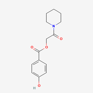 Piperidinocarbonylmethyl 4-hydroxybenzoate