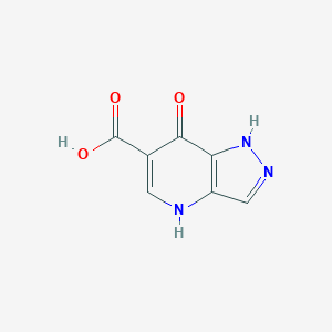 molecular formula C7H5N3O3 B8707865 1h-Pyrazolo[4,3-b]pyridine-6-carboxylic acid,7-hydroxy- 