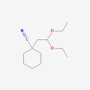 1-(2,2-Diethoxyethyl)cyclohexane-1-carbonitrile