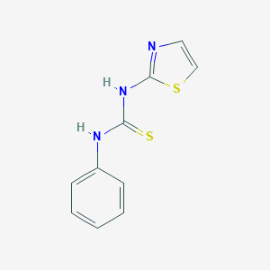 molecular formula C10H9N3S2 B087079 1-Phenyl-3-(2-thiazolyl)-2-thiourea CAS No. 14901-16-7