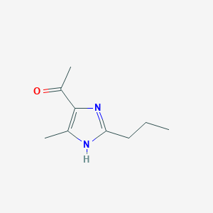 molecular formula C9H14N2O B8707925 1-(5-Methyl-2-propyl-1H-imidazol-4-yl)ethan-1-one CAS No. 84227-32-7
