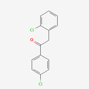 molecular formula C14H10Cl2O B8707934 (2-Chlorobenzyl)(4-chlorophenyl)methanone CAS No. 92152-98-2