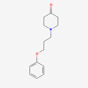 molecular formula C14H19NO2 B8707949 1-(3-Phenoxypropyl)piperidin-4-one CAS No. 100873-41-4