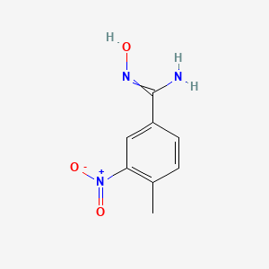 molecular formula C8H9N3O3 B8707954 N-Hydroxy-4-methyl-3-nitro-benzamidine 