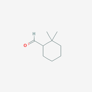 molecular formula C9H16O B8707955 2,2-Dimethylcyclohexane-1-carbaldehyde 
