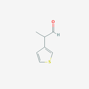 2-(Thiophen-3-yl)propanal