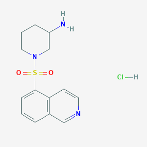 molecular formula C14H18ClN3O2S B8707982 1-(5-Isoquinolinesulfonyl)-3-aminopiperidine hydrochloride 