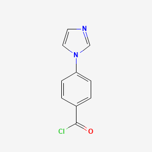 molecular formula C10H7ClN2O B8707993 4-(1H-imidazol-1-yl)benzoyl chloride CAS No. 125234-35-7