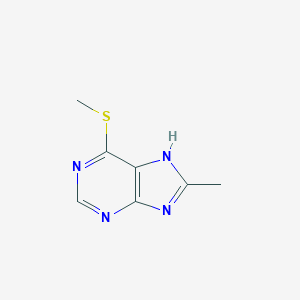 molecular formula C7H8N4S B087080 Purine, 8-methyl-6-(methylthio)- CAS No. 1008-51-1