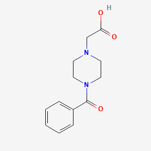 molecular formula C13H16N2O3 B8708011 (4-Benzoylpiperazin-1-yl)acetic acid 