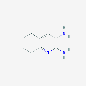 molecular formula C9H13N3 B8708052 5,6,7,8-Tetrahydroquinoline-2,3-diamine 