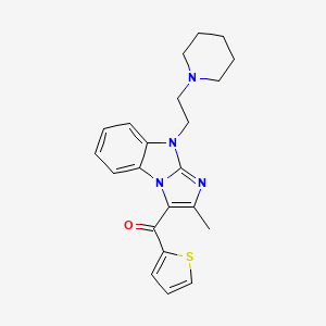 2-Methyl-9-(2-piperidinoehtyl)-3-(2-thenoyl)imidazo[1,2-a]benzimidazole